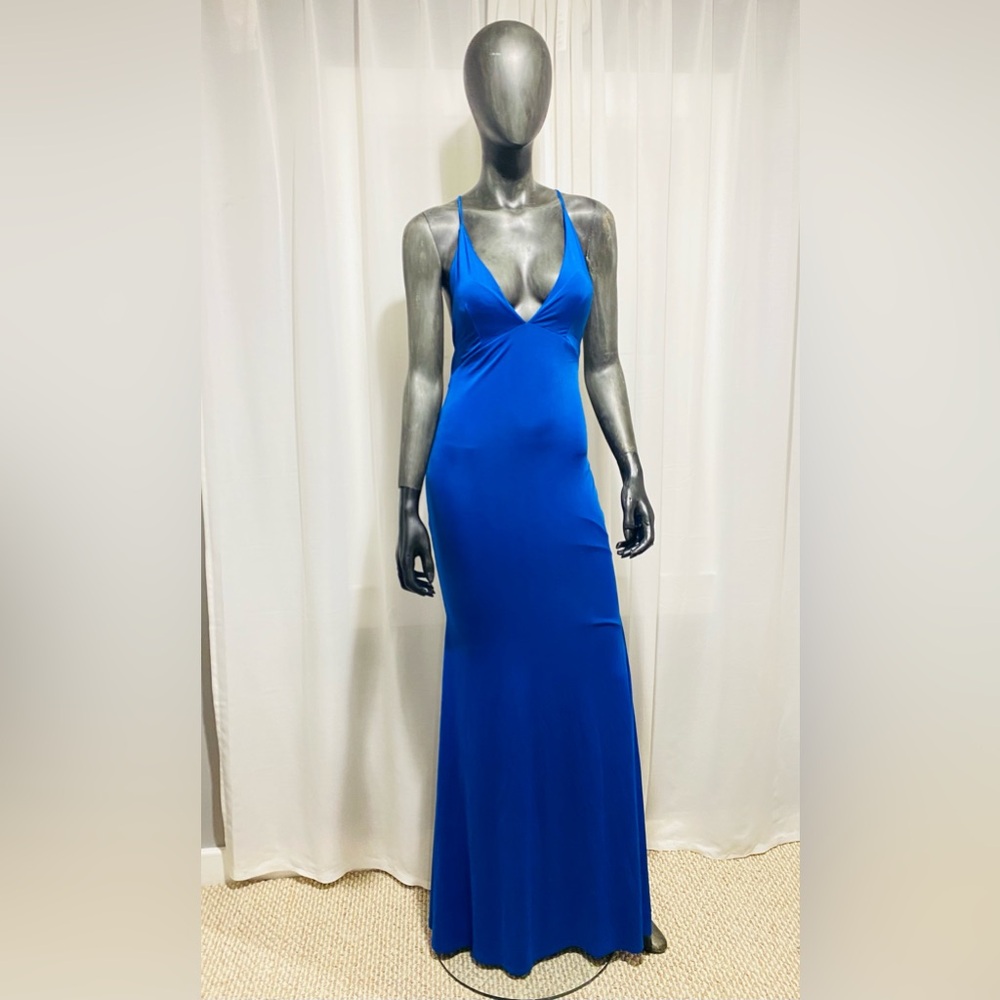 Long dress royal blue